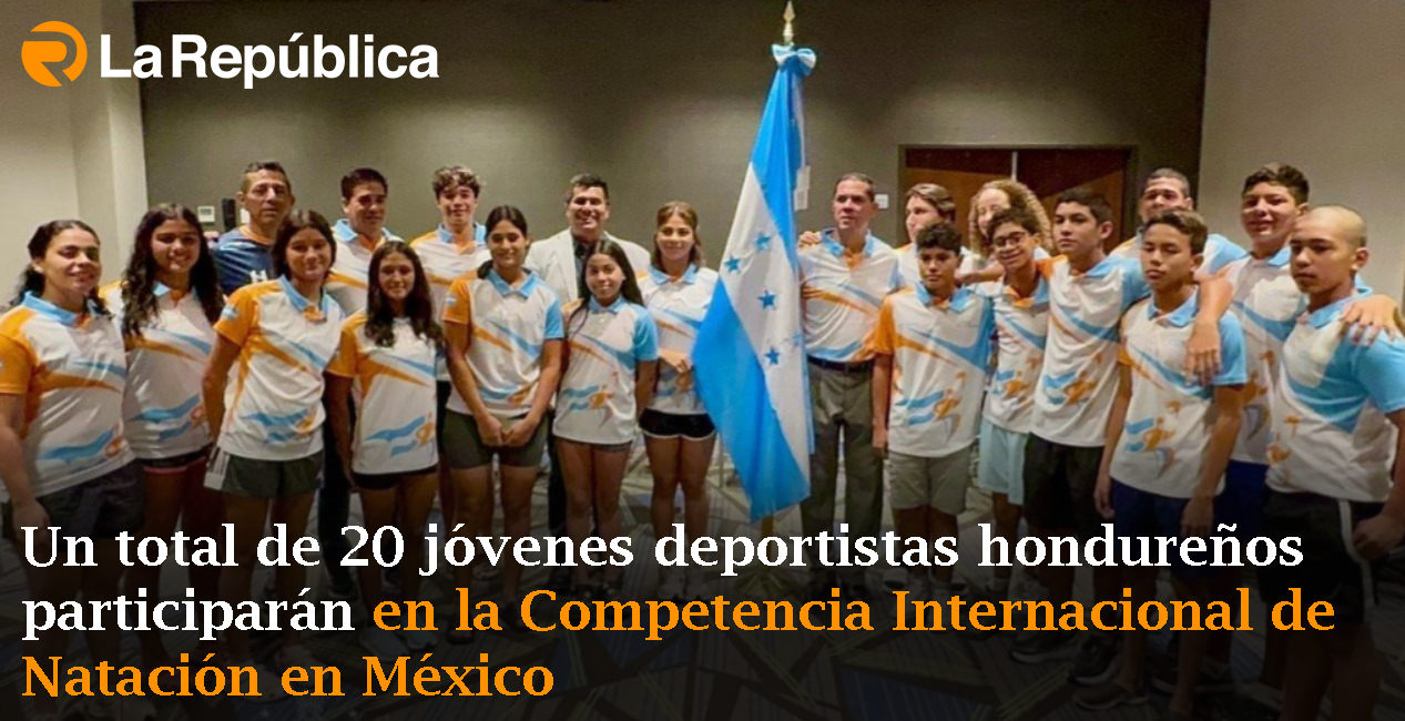 Un total de 20 jóvenes deportistas hondureños participarán en la Competencia Internacional de Natación en México - Cover Image